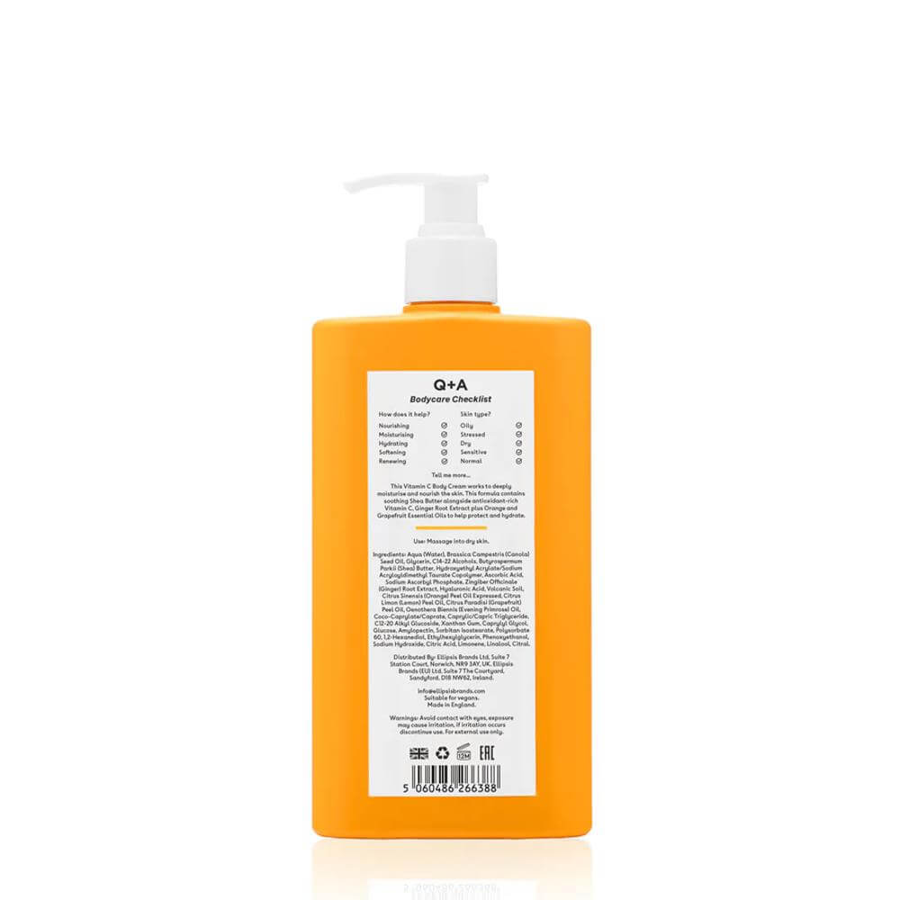 Q+A Vitamin C Body Cream 250ml
